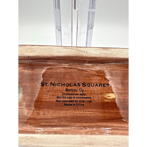 St. Nicholas Square Snowman Salt & Pepper Shakers on Sled “Button Up” Set - Picture 8 of 9